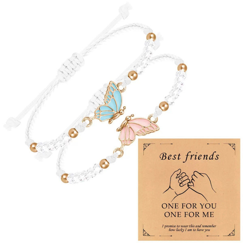 Butterfly Charm Necklace and Bracelet Set Stornfield