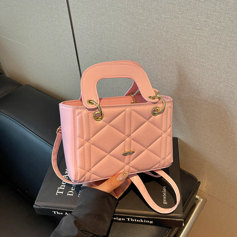 Quilted Mini Handheld Shoulder Bag