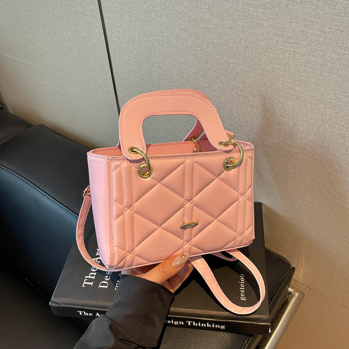 Quilted Mini Handheld Shoulder Bag