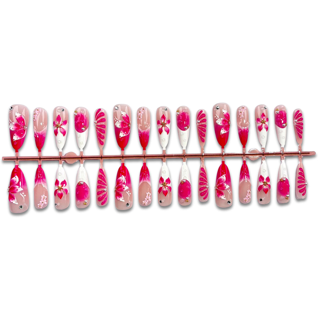 Floral Art Press-On Nails