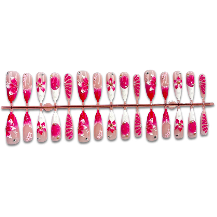 Floral Art Press-On Nails