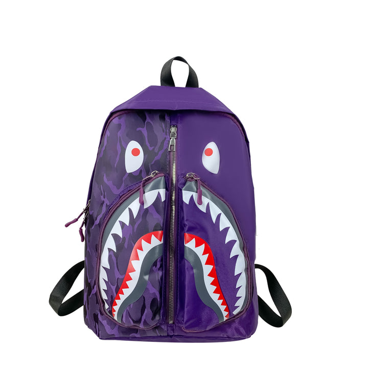 Backpack with Elaborately Designed Shark Motif Stornfield