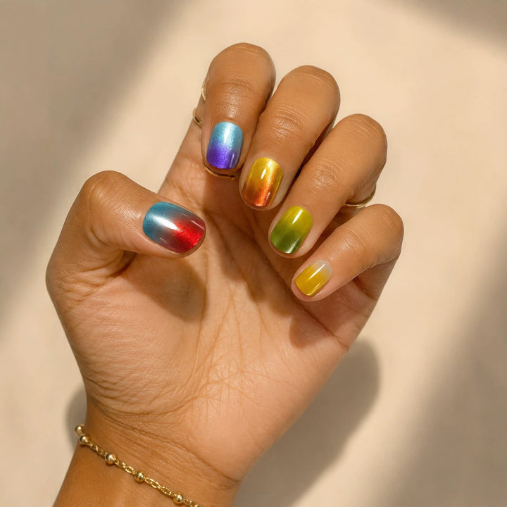 Iridescent Nail Art Extensions Stornfield