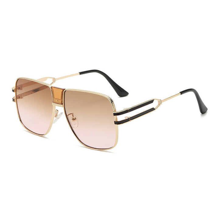 Women modern square sunglasses with elegant metal frame Stornfield