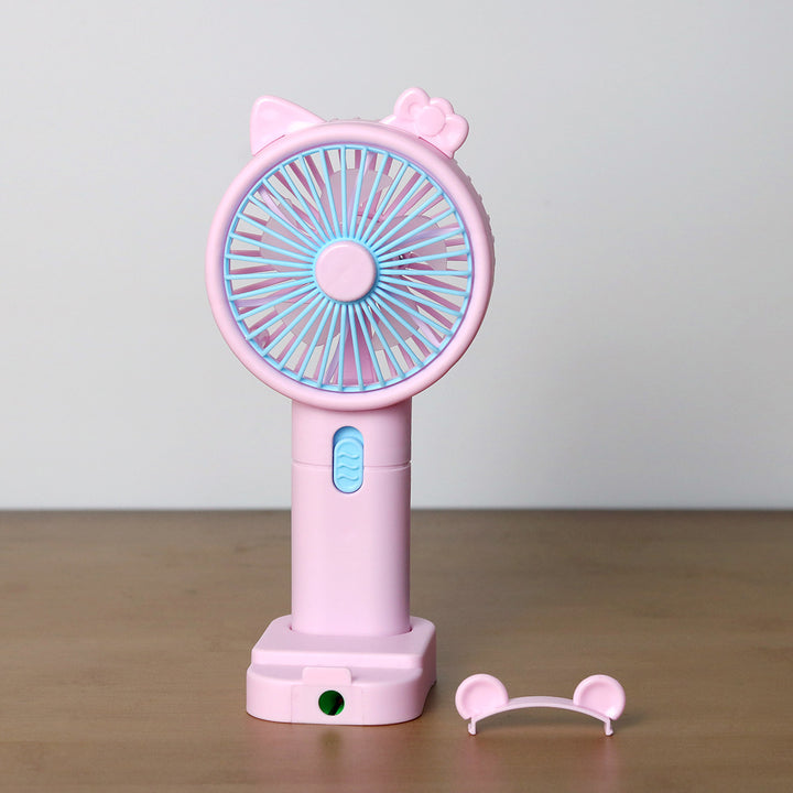 Unisex Portable Handheld Fan with Creative Cat Ears Design Stornfield