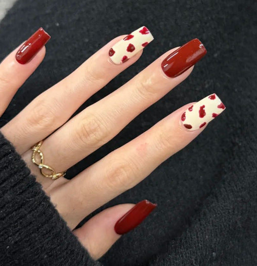 Artistic Heart Pattern Nail Art Extensions Stornfield