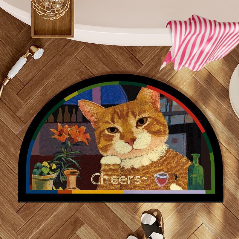 Decorative Cat-Themed Area Mat Stornfield