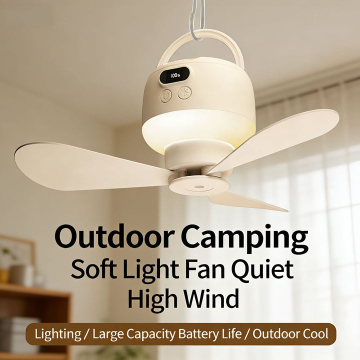Unisex ceiling fan with integrated LED lighting Stornfield