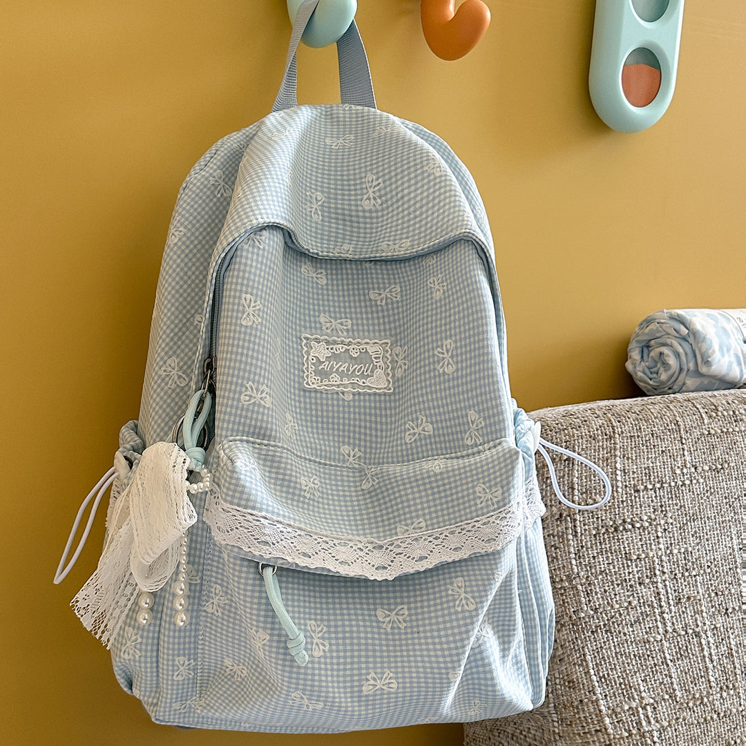 Sweet Floral-Embellished Backpack Stornfield