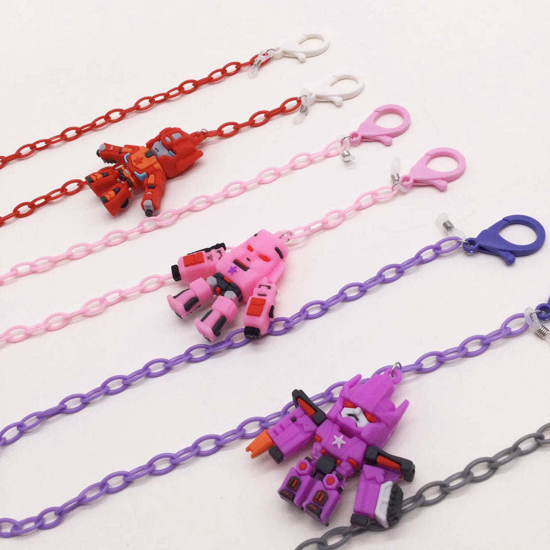 Playful glasses holder chain with robot motif Stornfield