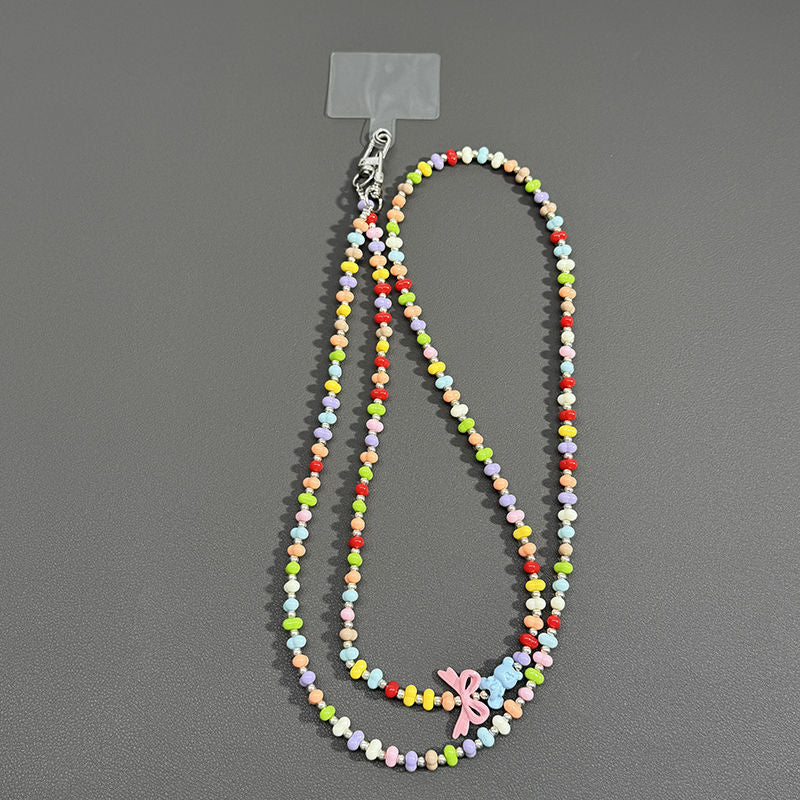 Beaded Eyewear Chain with Butterfly Accents Stornfield