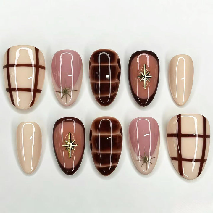 Creative Nail Design Press-On Set