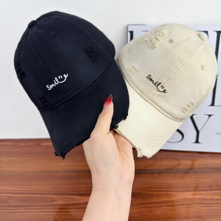 Women's Distressed Cotton Baseball Cap Stornfield 1784270843