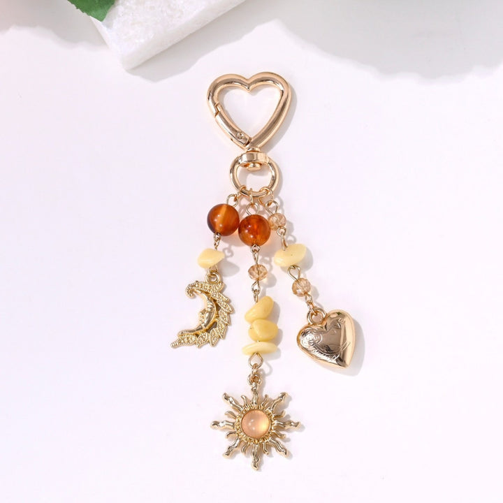 Keychain with Sparkling Sun Motif Stornfield