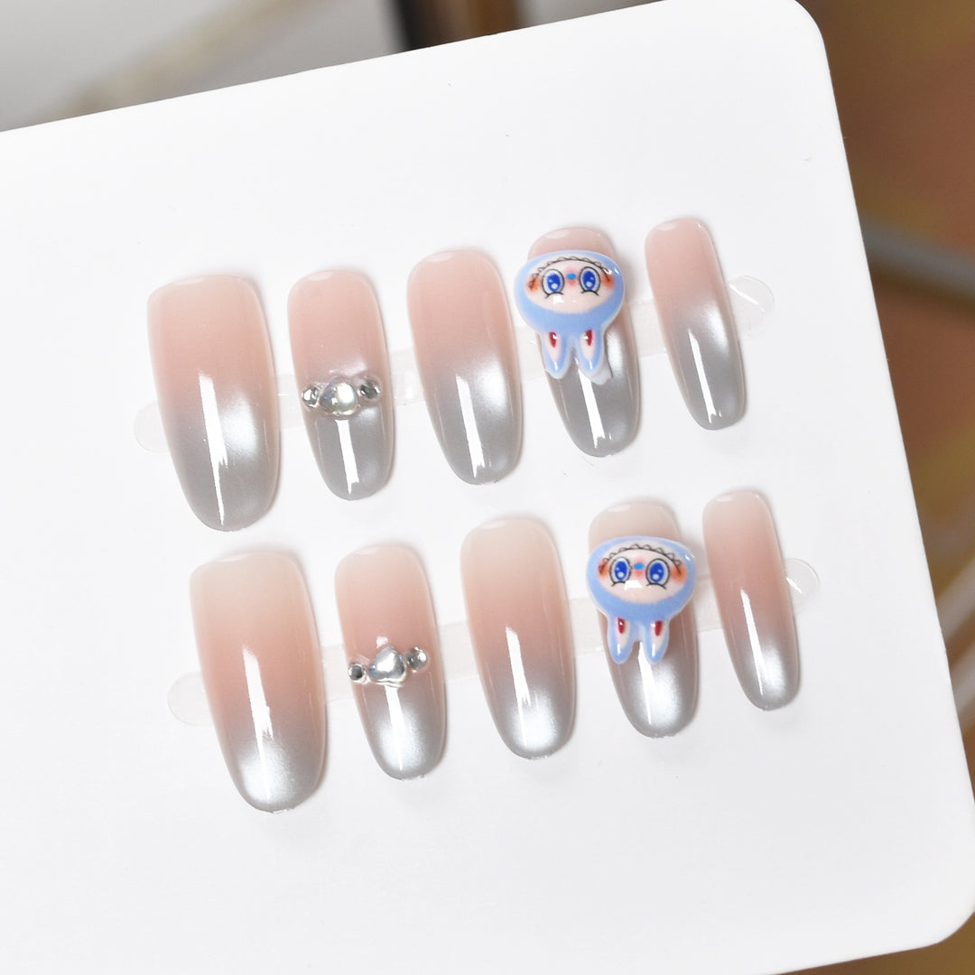Premium Ocean-Inspired Press-On Nail Extensions Stornfield