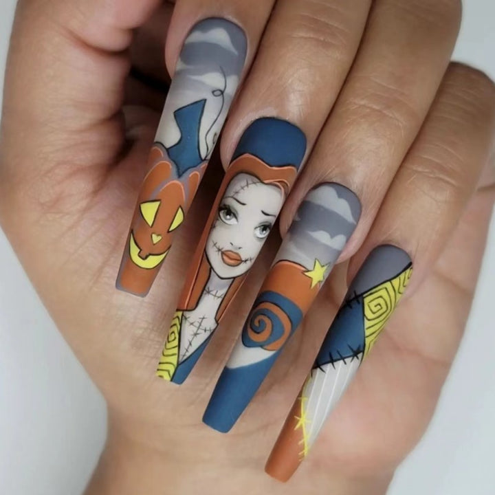 Creative Halloween-themed artificial nails Stornfield