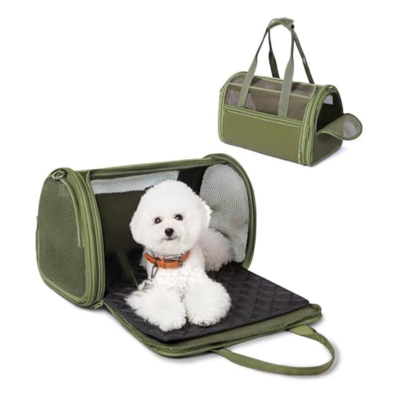 Transport box for pets with breathable mesh inserts Stornfield
