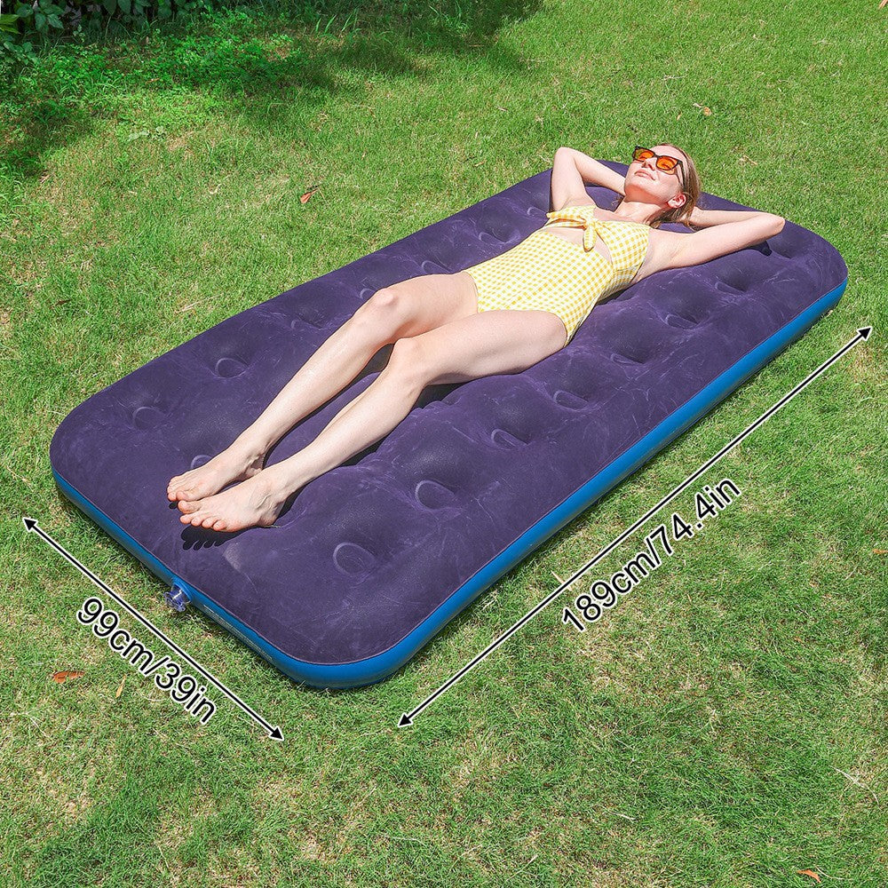 Ladies Inflatable Luxury Air Mattress with Soft Velours Surface Stornfield