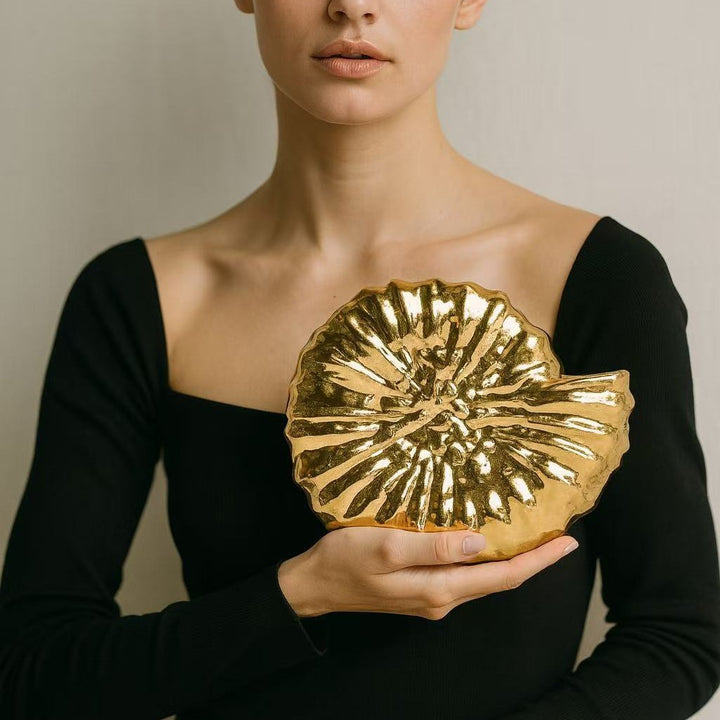 Sculptural Statement Crossbody Bag