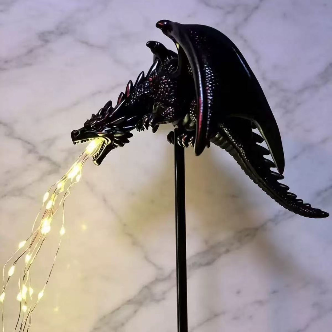 Decorative dragon lamp with LED effects Stornfield