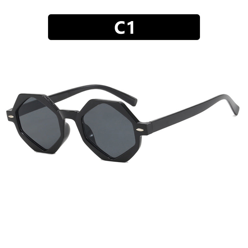 Ladies trendy sunglasses in modern octagonal design Stornfield
