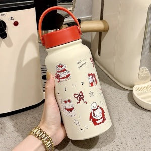 Ladies' insulation drinking bottle with creative animal design and practical flip lid Stornfield
