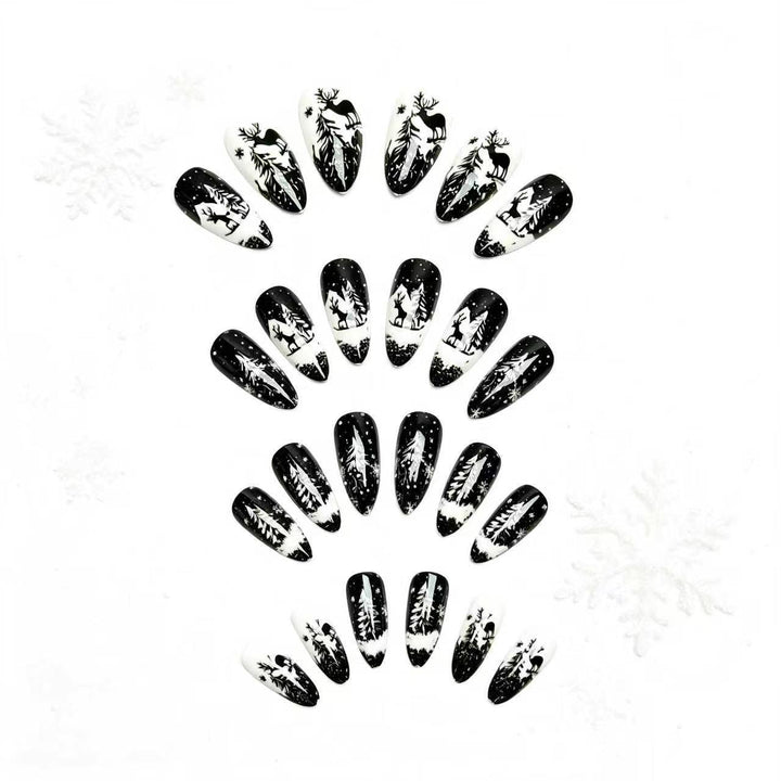 Elegant Artificial Nails in Christmas Design Stornfield