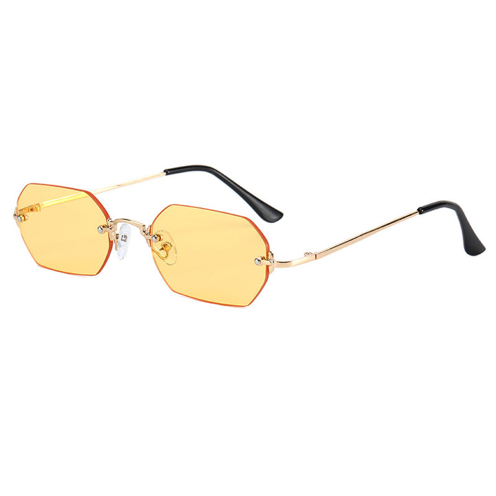 Women's fashionable octagonal sunglasses with elegant metal frame Stornfield