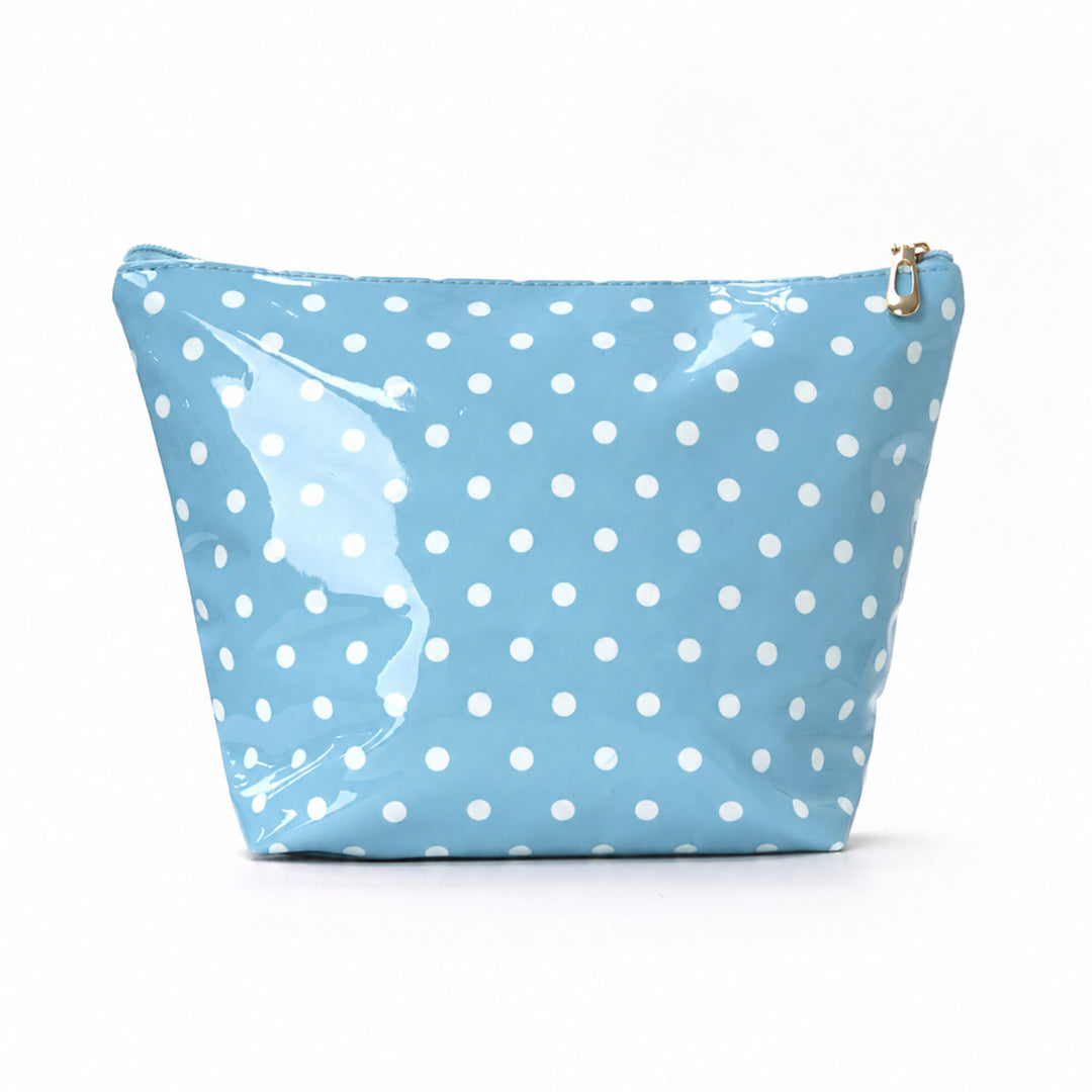 Water-repellent cosmetic bag with polka dot design Stornfield