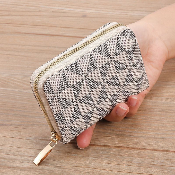 Geometric Patterned Zippered Coin Purse Stornfield