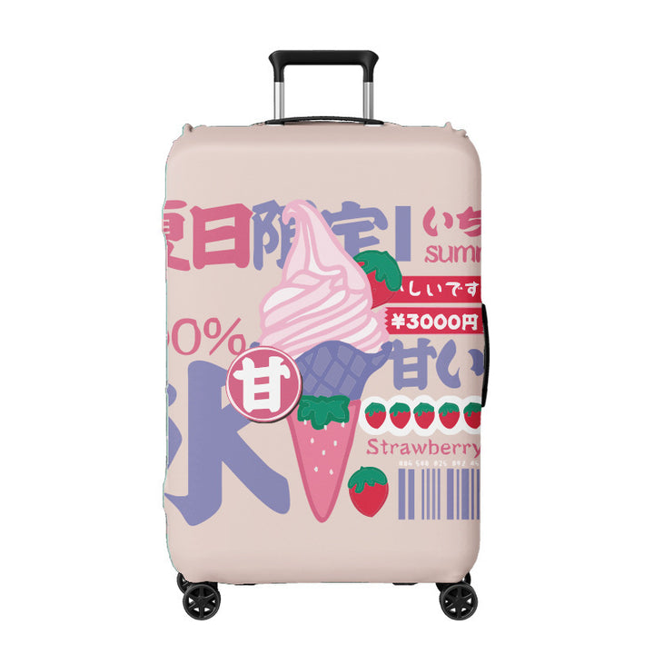Unisex hard-shell travel suitcase with creative ice cream design Stornfield
