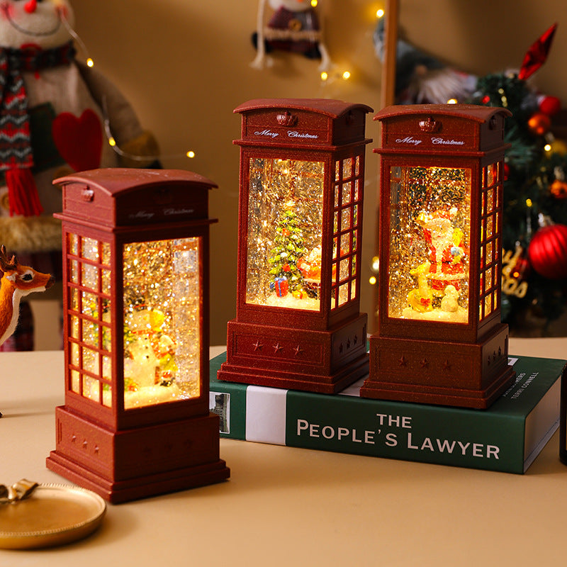 Nostalgic Christmas lantern with snowman motif Stornfield