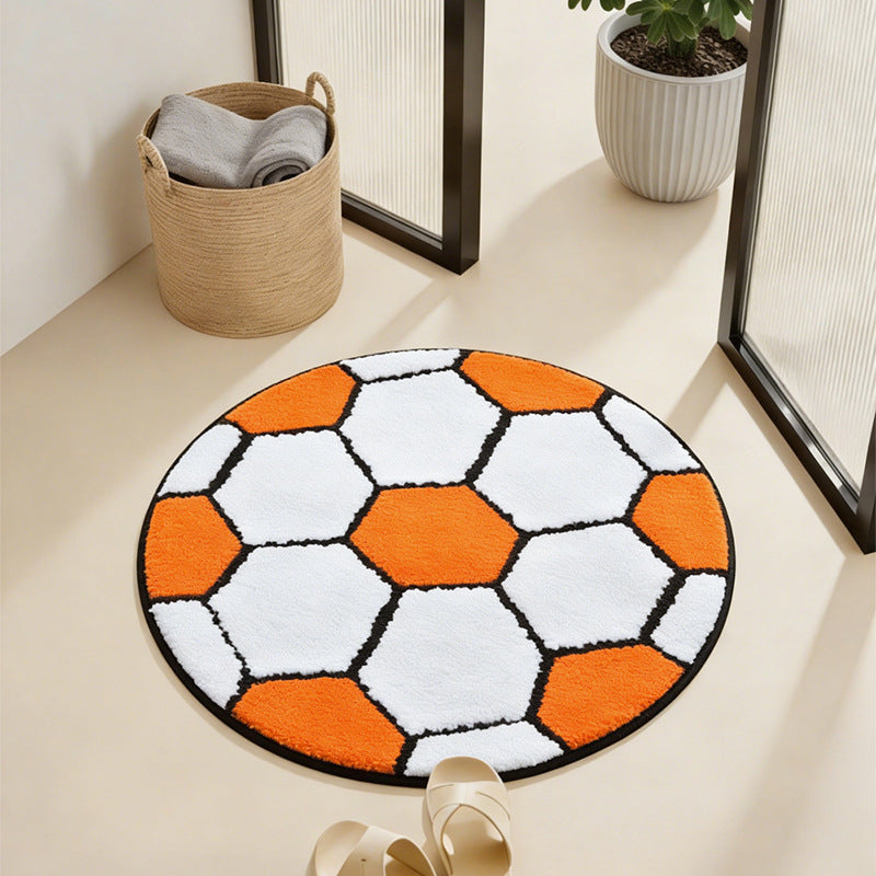 Soccer Theme Bath Mat Stornfield