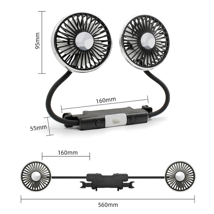 Unisex Dual-Function Rechargeable Clip-On Fan Stornfield