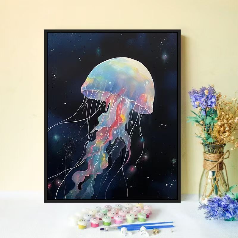 Jellyfish-Inspired Canvas Wall Art Stornfield