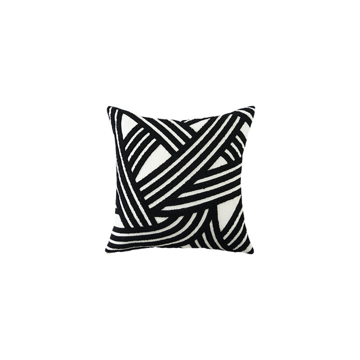 Decorative cushion with textured tuft pattern and removable cover