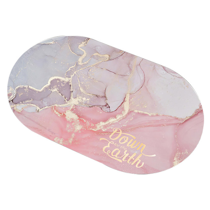 Luxurious Abstract Marble Bath Mat Stornfield