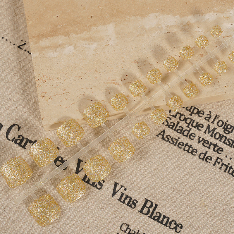 Glittering Press-On Toenail Set Stornfield
