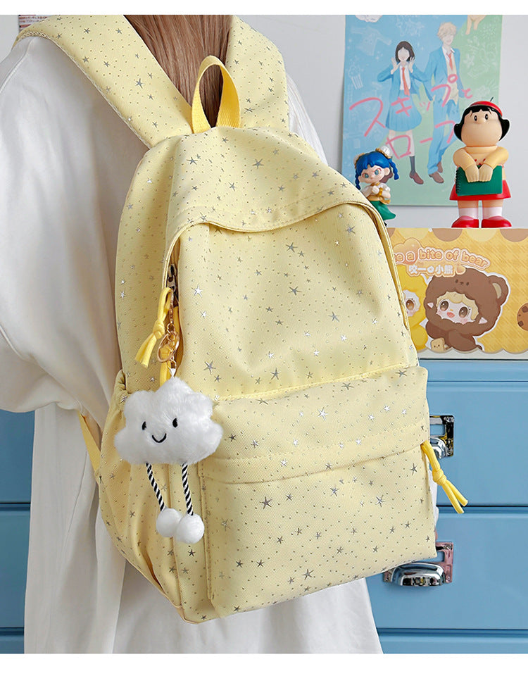 Fashionable backpack with sparkling star motif Stornfield