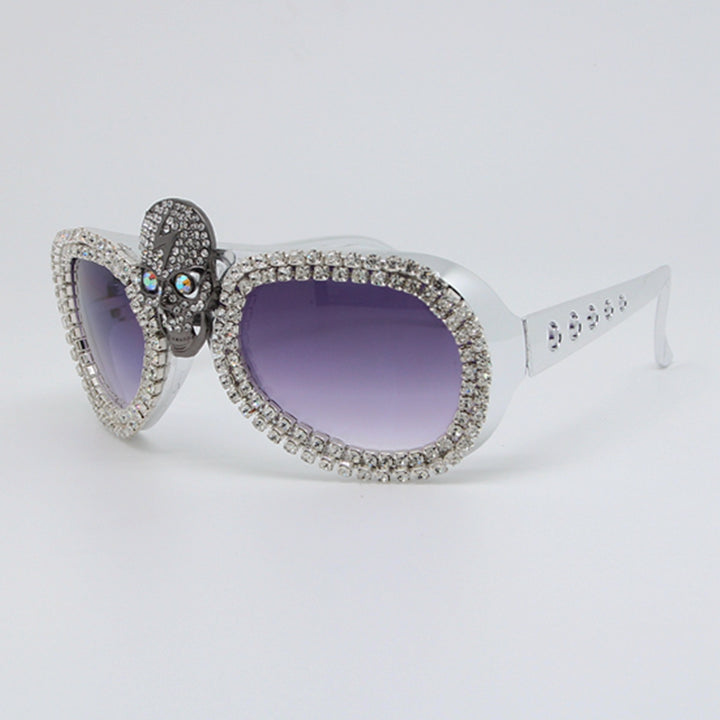 Women’s statement sunglasses with exceptional skull design and sparkling rhinestone frame Stornfield