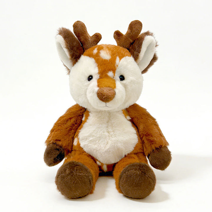 Plush Cow Cuddle Companion with Soft Faux-Fur, Embroidered Face & Huggable Snout Stornfield