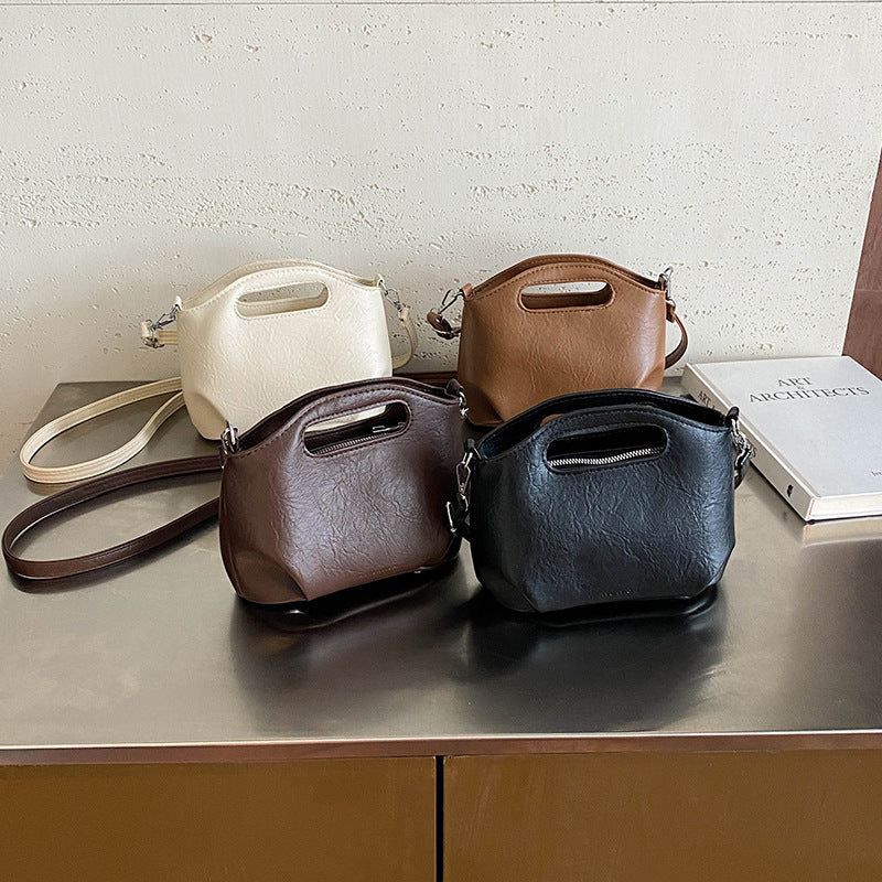 Stylish Faux Leather Mini Crossbody Bag