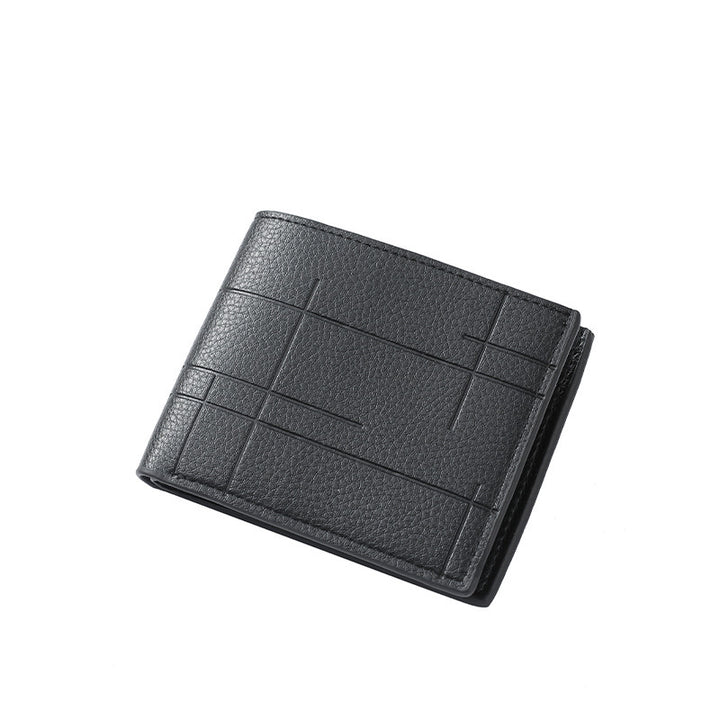 Textured Bi-Fold Leather Wallet Stornfield