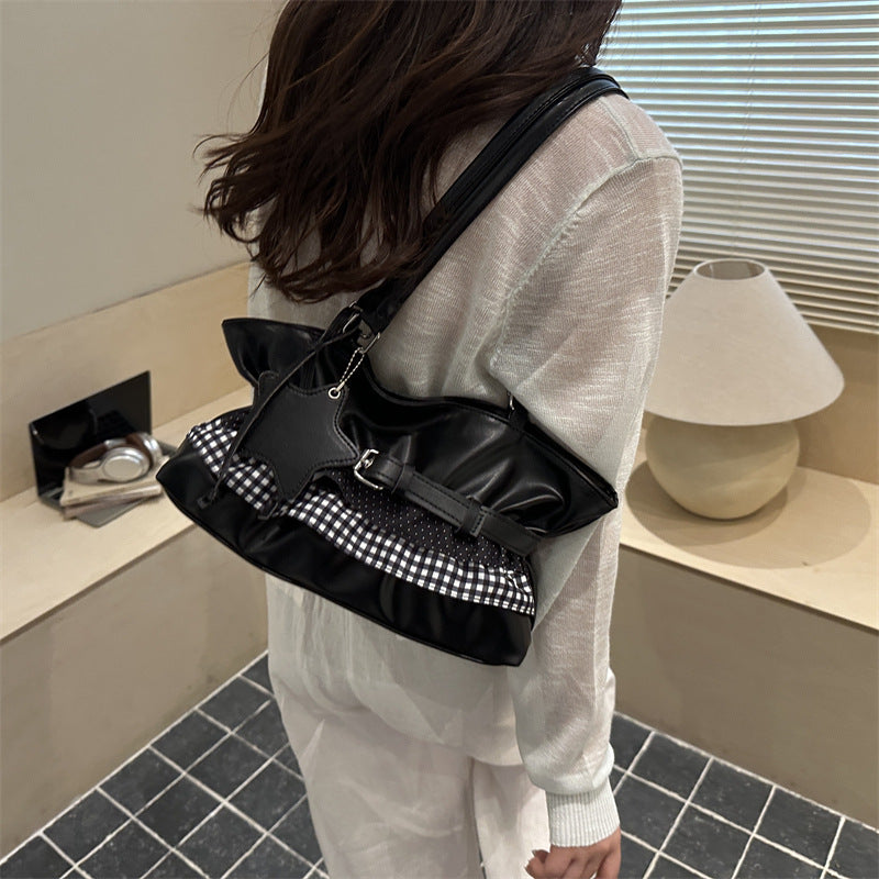 Stylish Ruffled Handbag
