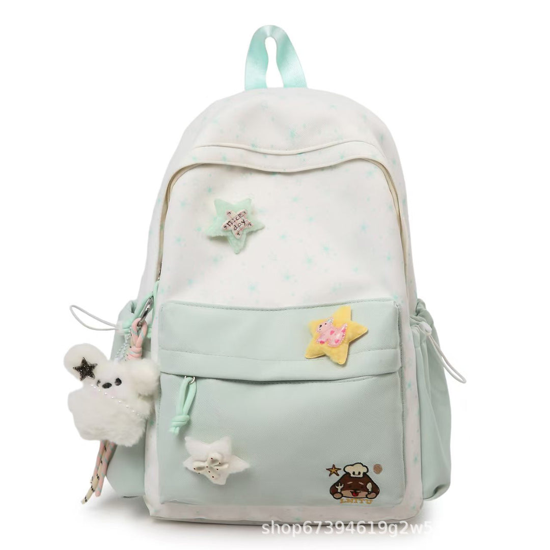 Star-themed Plush Backpack Stornfield