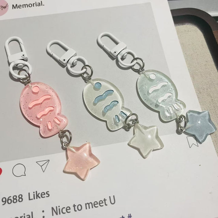 Playful keychain with fish and star motif Stornfield