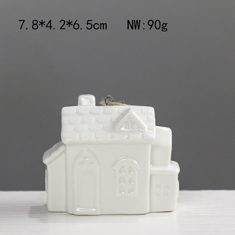 Decorative Ceramic House Figurine Stornfeild