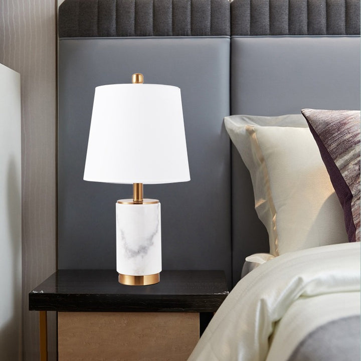 Elegant Marble Accent Table Lamp