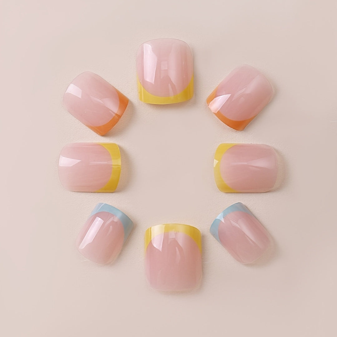 Artistic French Tip Nail Wrap Set Stornfield