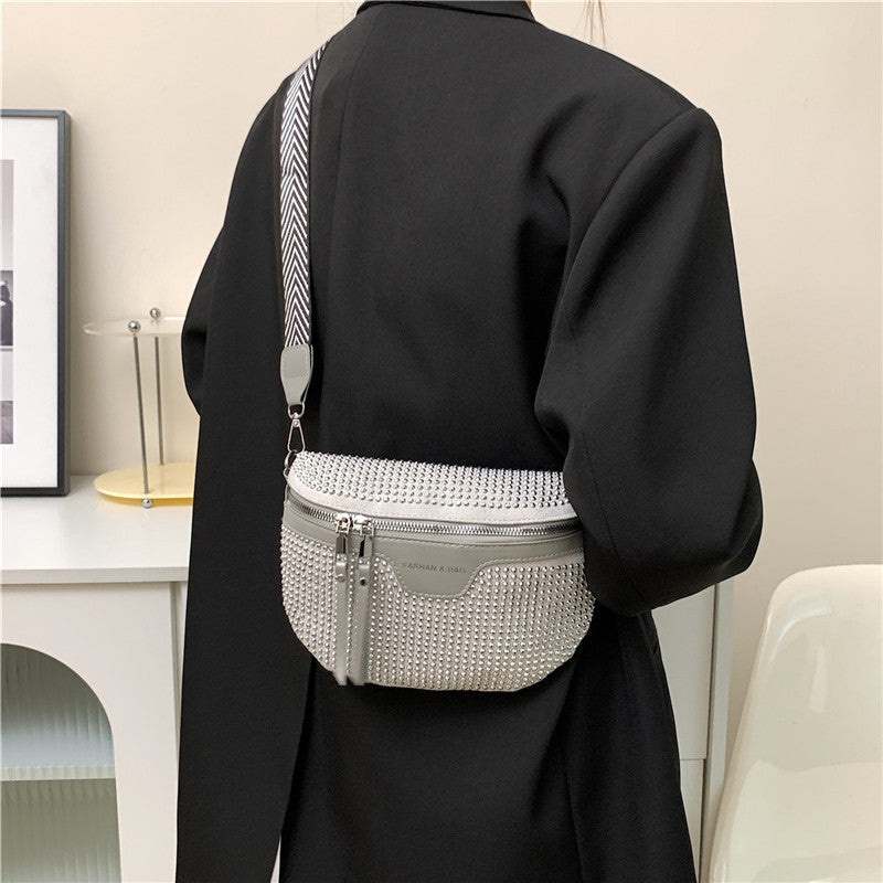 Stylish Rhinestone Embellished Mini Crossbody Bag Stornfield